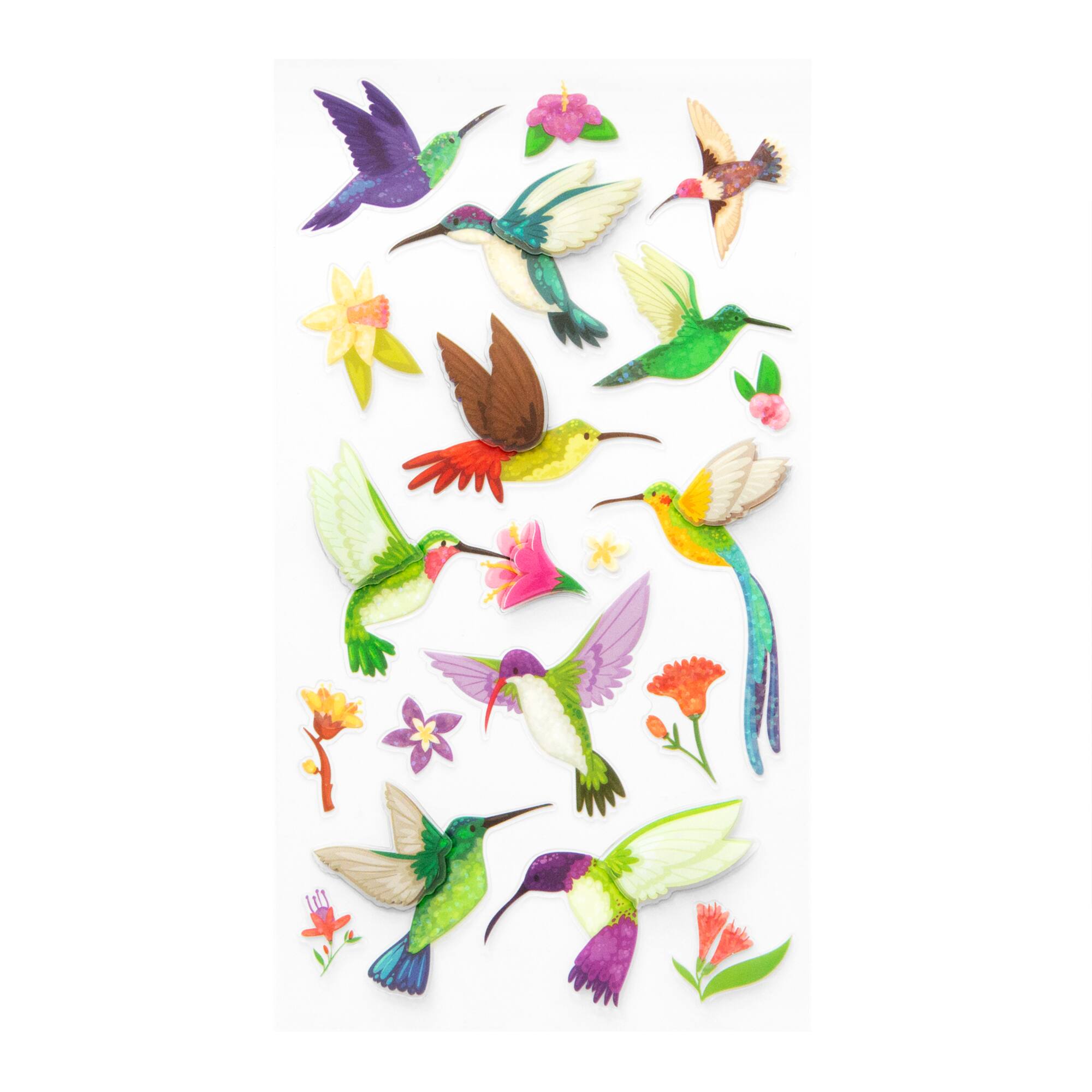 Glitter Hummingbirds Dimensional Stickers by Recollections™